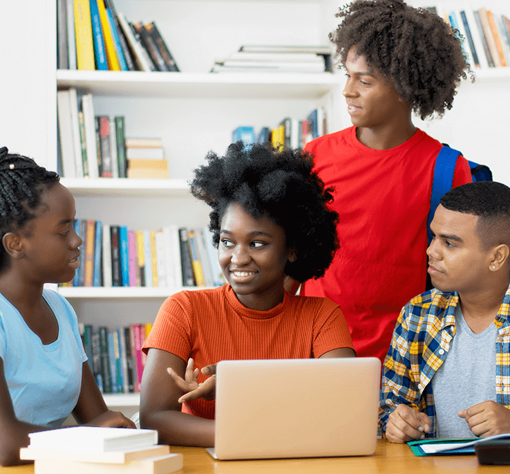 a photo of a group of teens