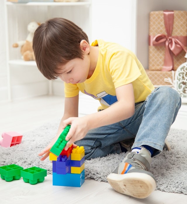 a photo of a boy playing